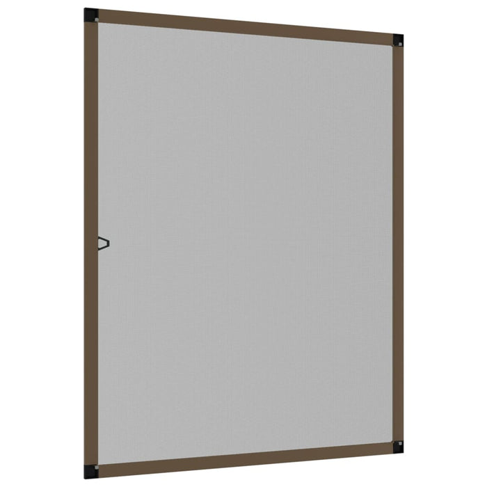 Zanzariera per Finestre Marrone 80x100 cm 153833