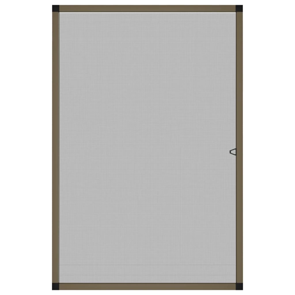 Zanzariera per Finestre Marrone 80x120 cm 153834