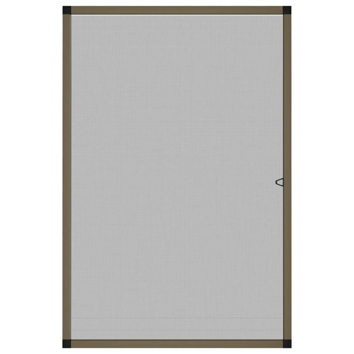 Zanzariera per Finestre Marrone 80x120 cm