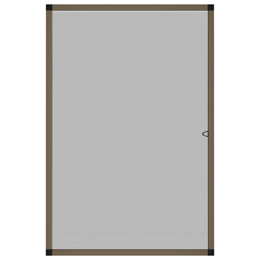 Zanzariera per Finestre Marrone 90x120 cm 153835