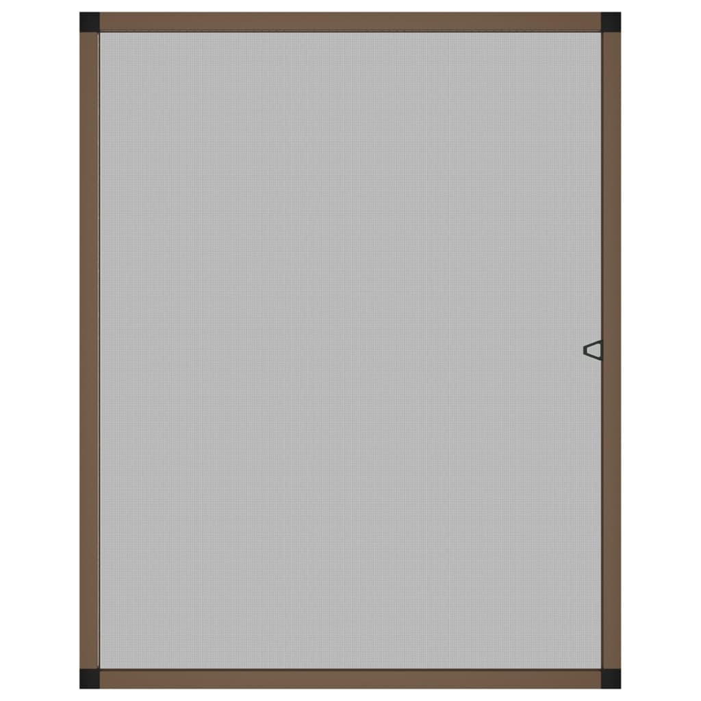 Zanzariera per Finestre Marrone 100x120 cm 153836