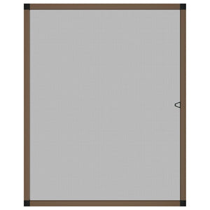 Zanzariera per Finestre Marrone 100x120 cm 153836