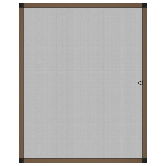 Zanzariera per Finestre Marrone 100x120 cm