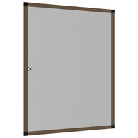 Zanzariera per Finestre Marrone 100x120 cm