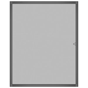 Zanzariera per Finestre Antracite 80x100 cmcod mxl 128534