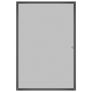 Zanzariera per Finestre Antracite 90x120 cm