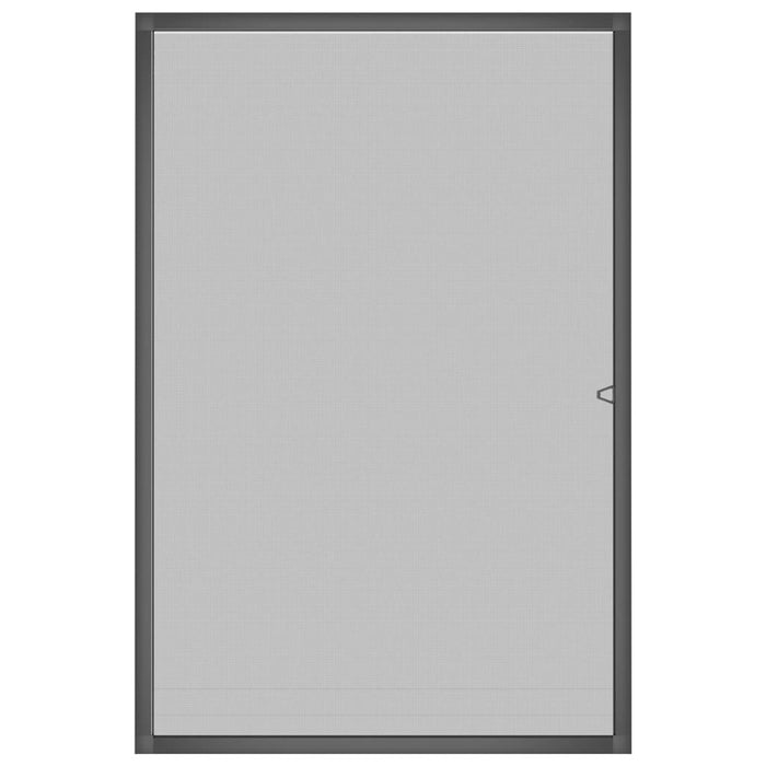 Zanzariera per Finestre Antracite 90x120 cm