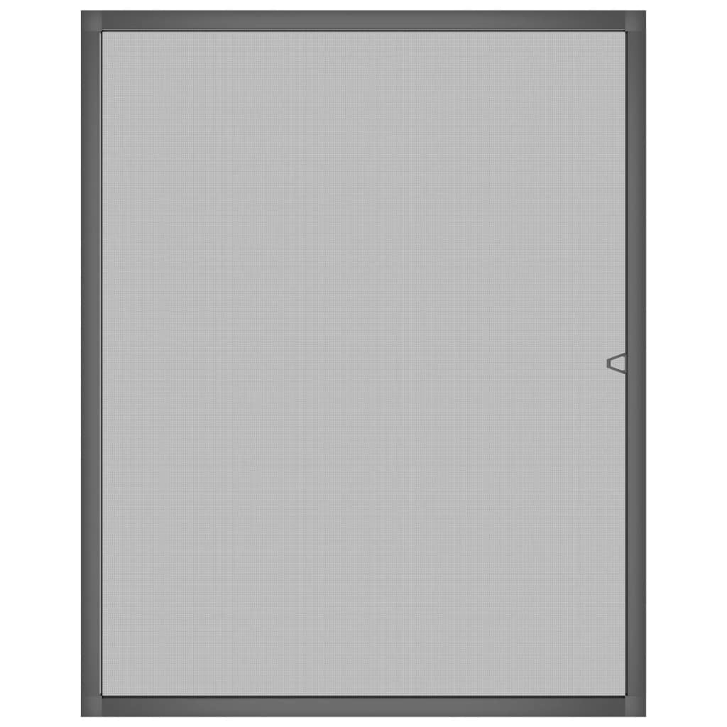 Zanzariera per Finestre Antracite 100x120 cm 153840