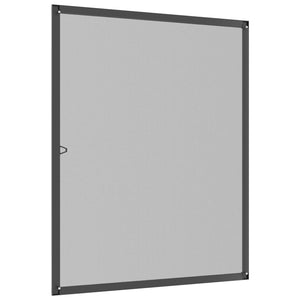 Zanzariera per Finestre Antracite 100x120 cm 153840