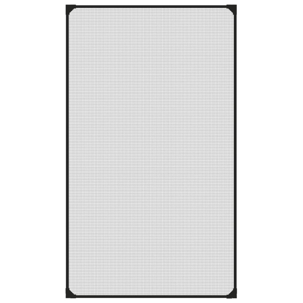 Zanzariera Magnetica per Finestre Antracite 80x140 cm 153848