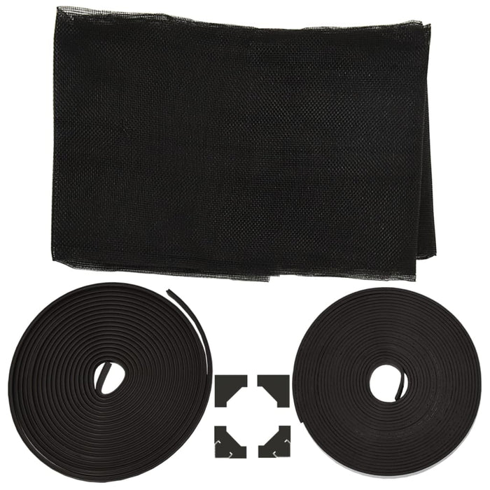 Zanzariera Magnetica per Finestre Antracite 80x140 cm 153848