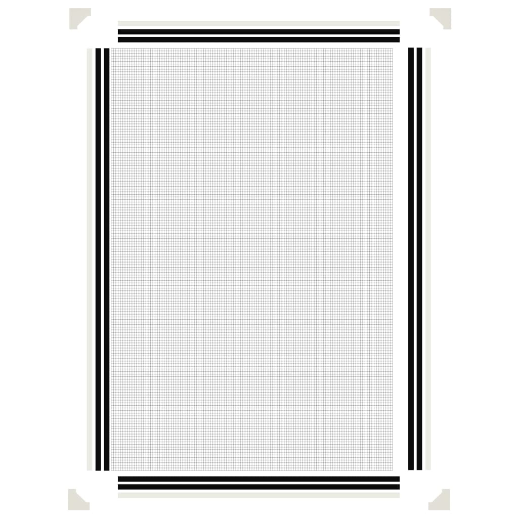 Zanzariera Magnetica per Finestre Bianca 80x120 cm 153849