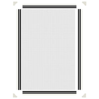 Zanzariera Magnetica per Finestre Bianca 80x120 cm 153849