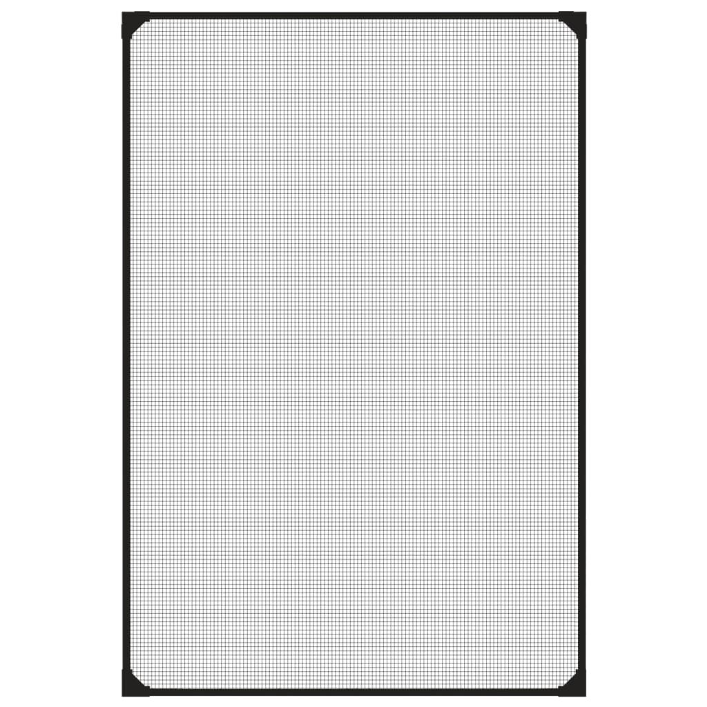 Zanzariera Magnetica per Finestre Antracite 80x120 cm 153850