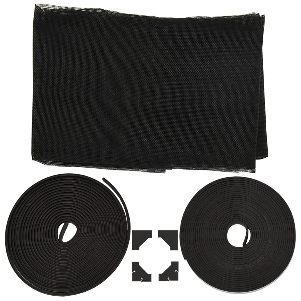 Zanzariera Magnetica per Finestre Antracite 80x120 cm 153850