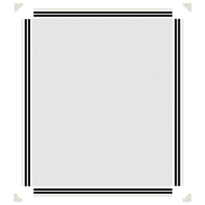 Zanzariera Magnetica per Finestre Bianca 100x120 cm 153851