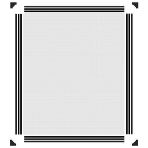 Zanzariera Magnetica per Finestre Antracite 100x120 cm 153852