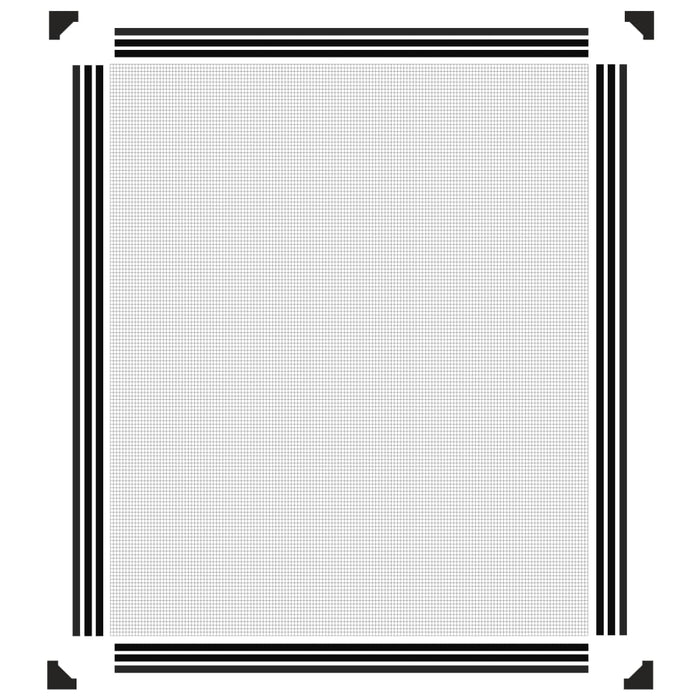 Zanzariera Magnetica per Finestre Antracite 100x120 cm 153852