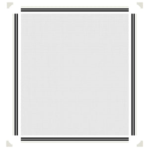 Zanzariera Magnetica per Finestre Bianca 120x140 cm 153853