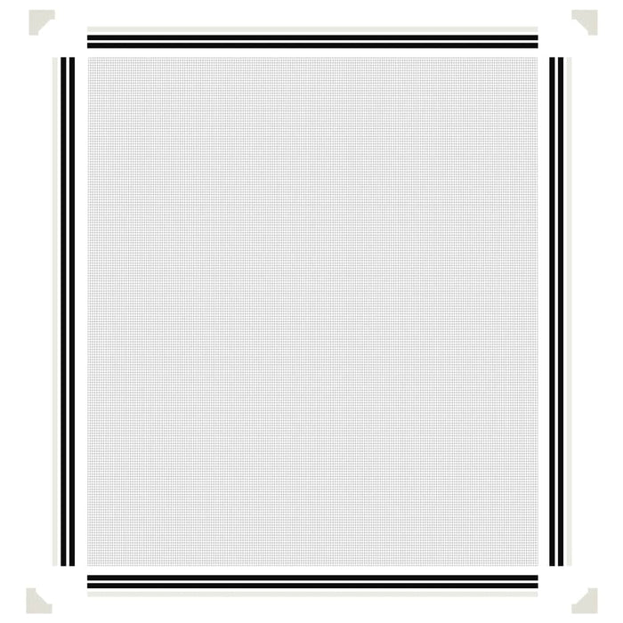 Zanzariera Magnetica per Finestre Bianca 120x140 cm 153853