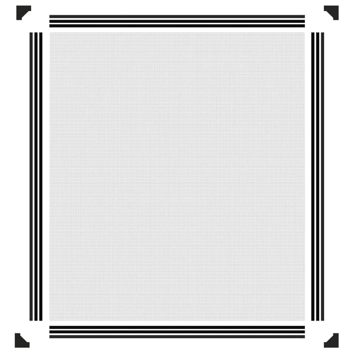 Zanzariera Magnetica per Finestre Antracite 120x140 cm 153854