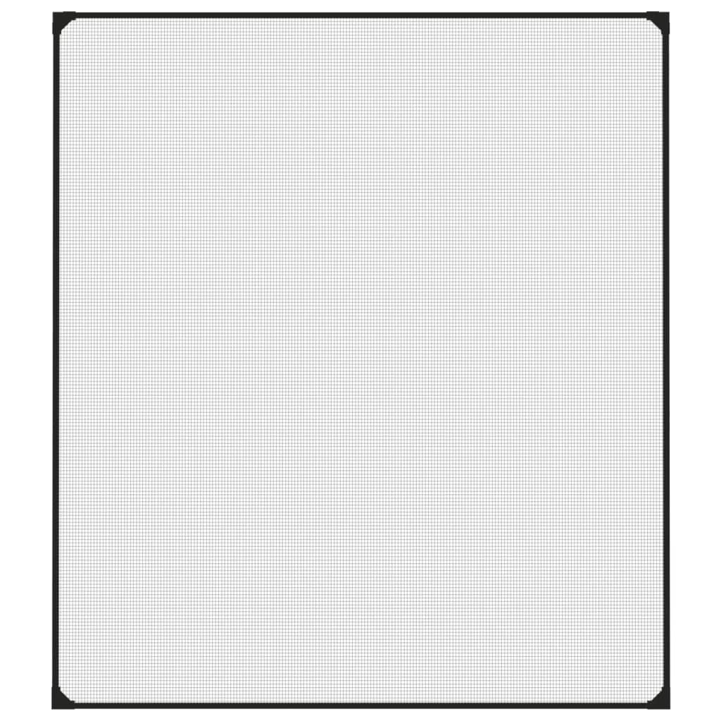 Zanzariera Magnetica per Finestre Antracite 130x150 cm 153856