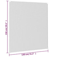 Zanzariera Magnetica per Finestre Antracite 130x150 cm 153856