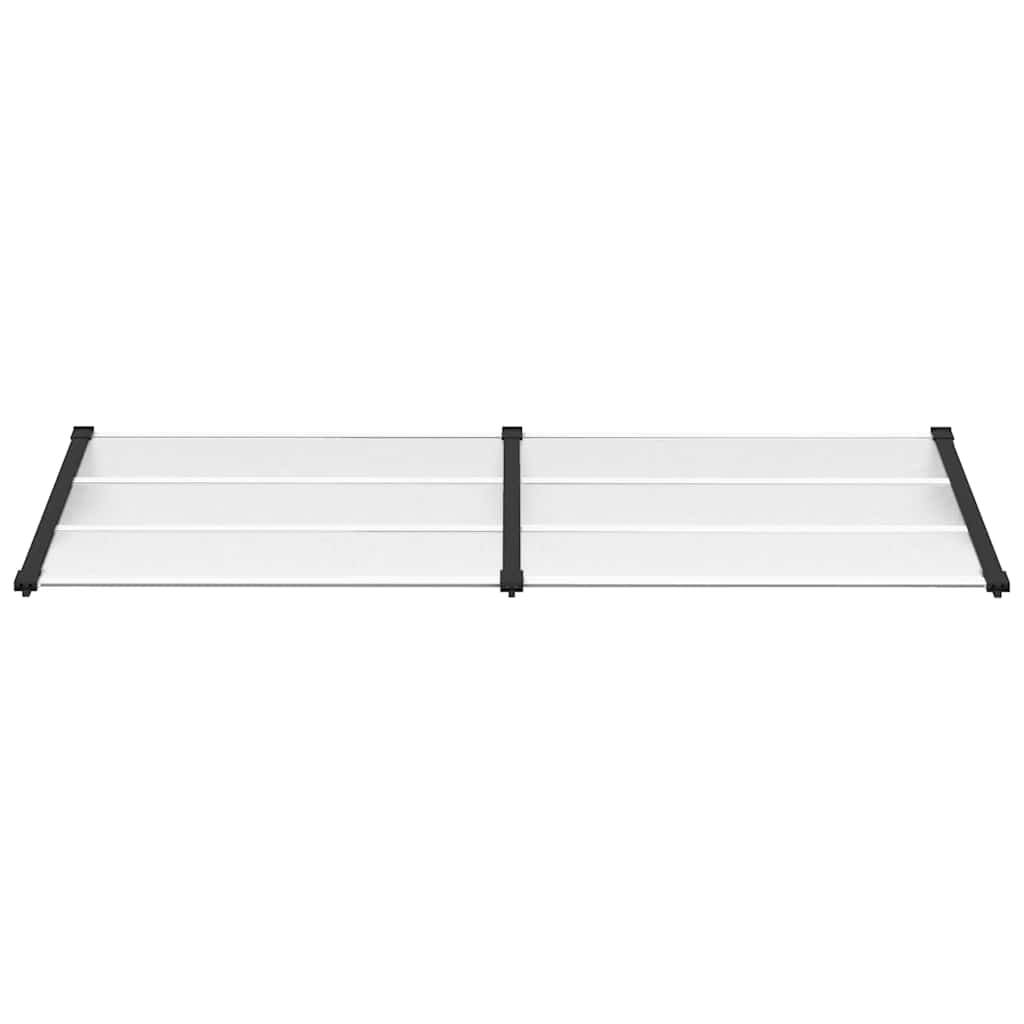 Tettoia per Porta Nero e Trasparente 239x90 cm in Policarbonatocod mxl 103099