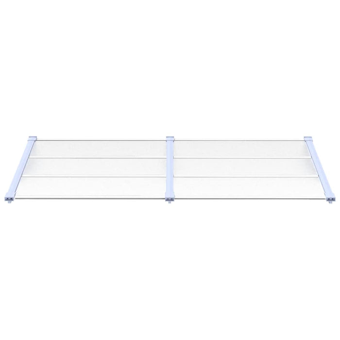 Tettoia per Porta Grigio e Trasparente 199x90 cm Policarbonatocod mxl 97461