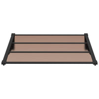 Tettoia per Porta Nera 122x90 cm in Policarbonato 153697