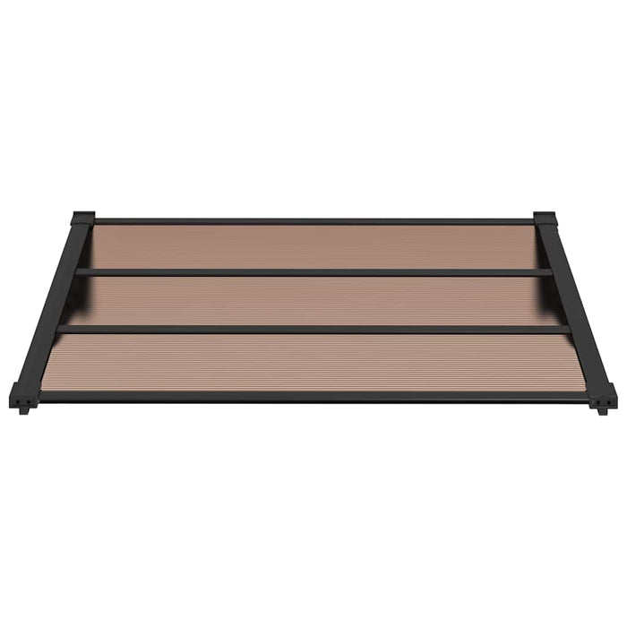 Tettoia per Porta Nera 122x90 cm in Policarbonato 153697