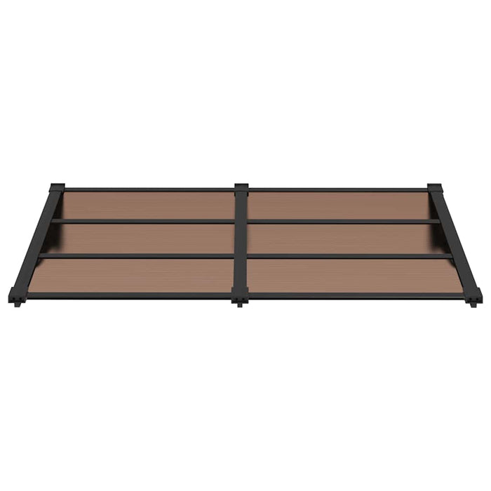 Tettoia per Porta Nera 152,5x90 cm in Policarbonato 153698