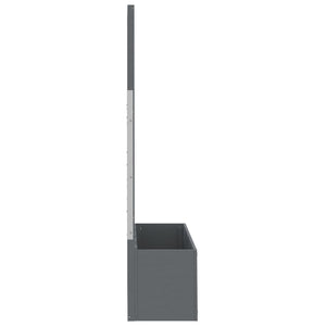 Fioriera a Traliccio Grigia 65x33x135 cm WPC 362577