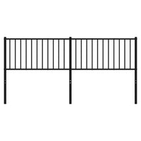 Testiera in Metallo Nero 180 cm 350900