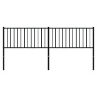 Testiera in Metallo Nero 193 cm 350901