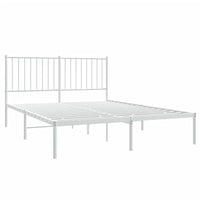 Giroletto con Testiera Metallo Bianco 140x190 cmcod mxl 97383