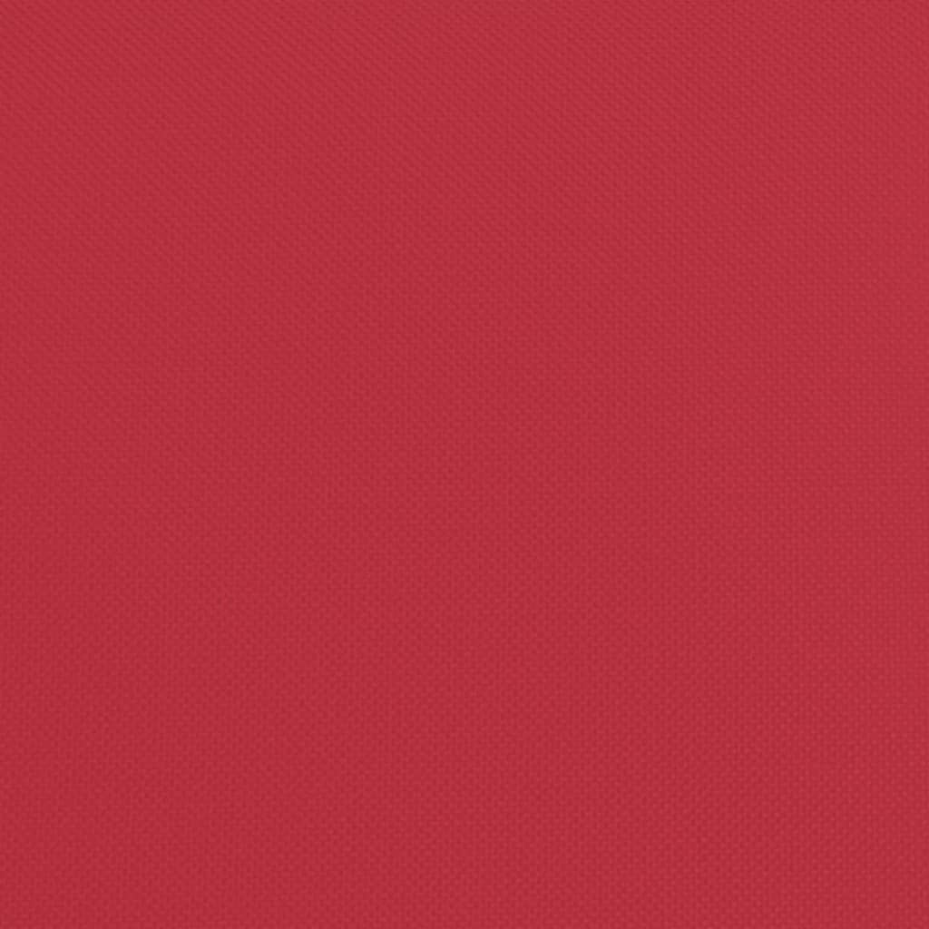 Lettino Prendisole Pieghevole Rosso in Tessuto Oxford e Acciaio 360177