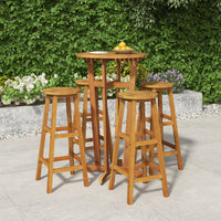 Set da Bar da Giardino 5 pz in Legno Massello di Acacia 3154381