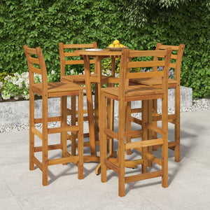 Set da Bar da Giardino 5 pz in Legno Massello di Acacia 3154383