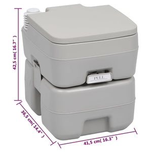 Set Toilette Portatile Campeggio Supporto Lavamani Tanica Acqua cod mxl 58381