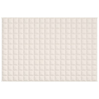 Coperta Ponderata Crema Chiaro 122x183 cm 5 kg Tessuto cod mxl 77732