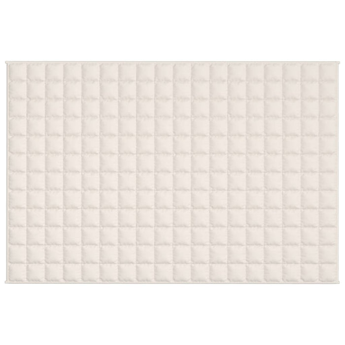 Coperta Ponderata Crema Chiaro 122x183 cm 5 kg Tessuto cod mxl 77732