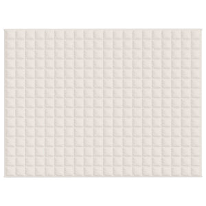 Coperta Ponderata Crema Chiaro 152x203 cm 7 kg Tessuto cod mxl 77749