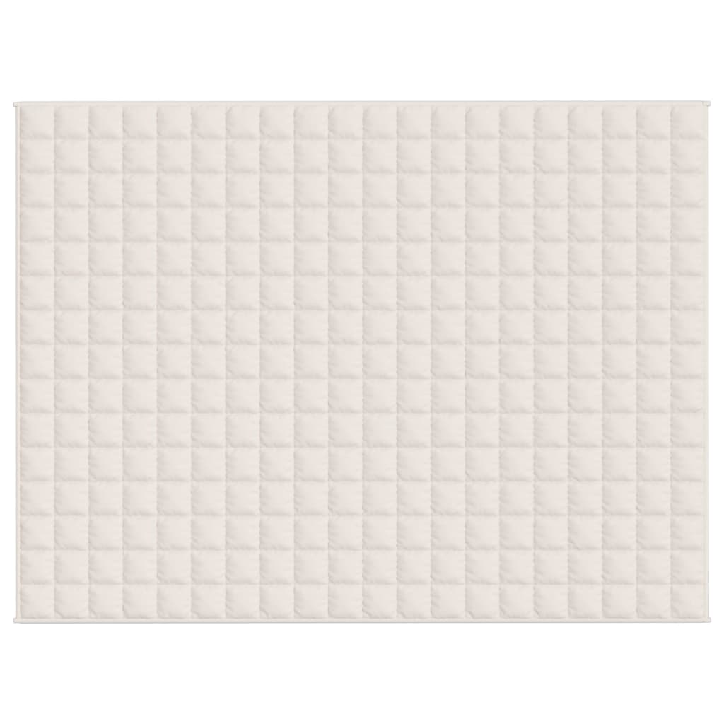 Coperta Ponderata Crema Chiaro 152x203 cm 7 kg Tessuto 3154819