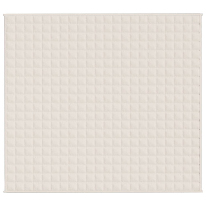 Coperta Ponderata Crema Chiaro 200x220 cm 9 kg Tessuto cod mxl 77734