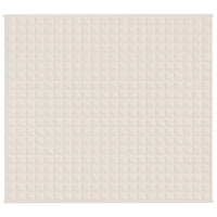 Coperta Ponderata Crema Chiaro 200x230 cm 9 kg Tessuto cod mxl 77735