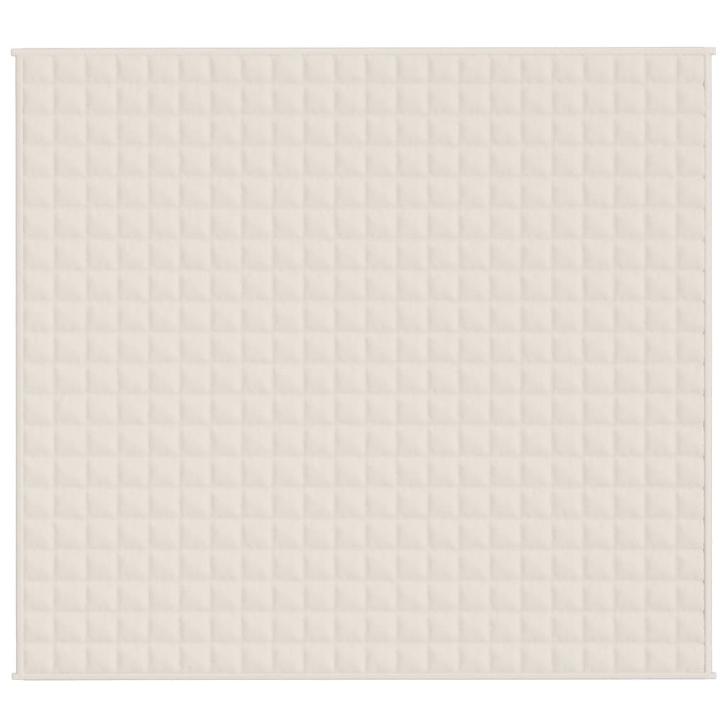 Coperta Ponderata Crema Chiaro 200x230 cm 9 kg Tessuto 3154822
