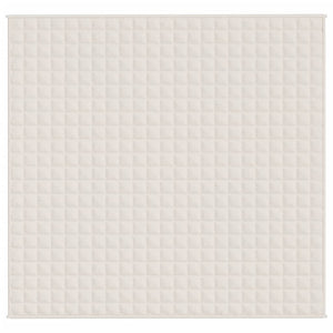 Coperta Ponderata Crema Chiaro 220x240 cm 11 kg Tessuto cod mxl 77733