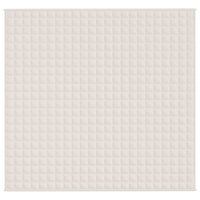 Coperta Ponderata Crema Chiaro 220x230 cm 15 kg Tessuto cod mxl 77752