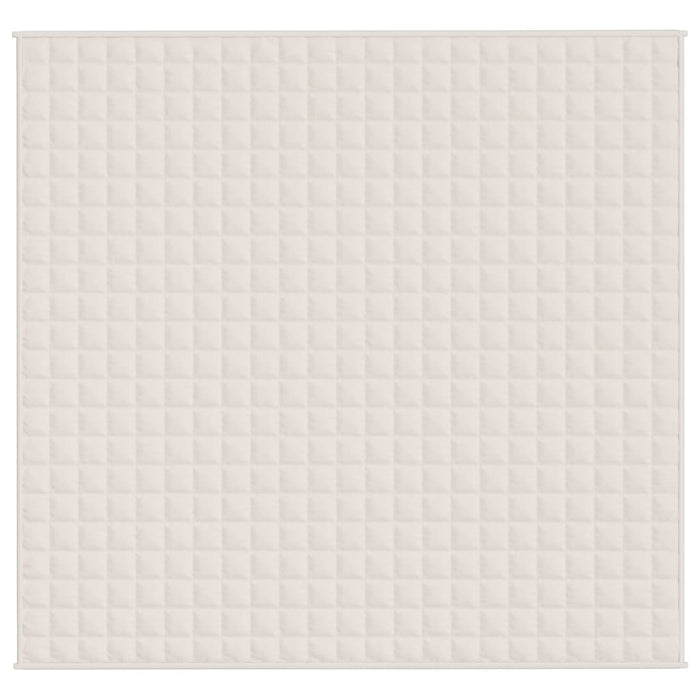 Coperta Ponderata Crema Chiaro 220x230 cm 15 kg Tessuto cod mxl 77752